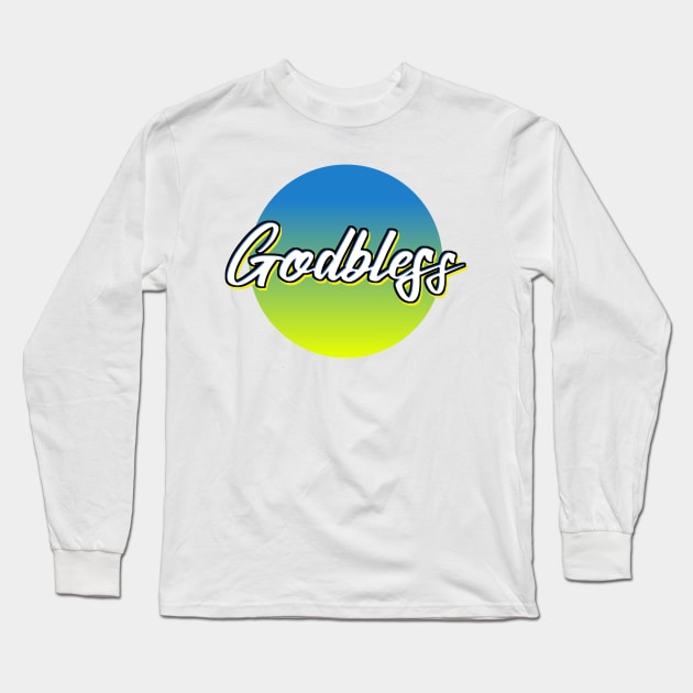 Godbless Ukraine Long Sleeve T-Shirt by VM04